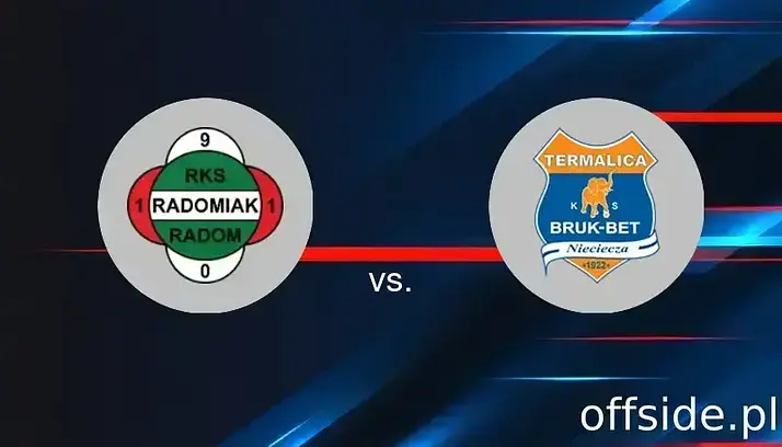 Radomiak Radom - Bruk-Bet Termalica Nieciecza: gdzie oglądać? Transmisja | 22.08.2025
